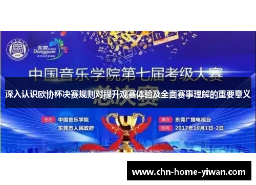 深入认识欧协杯决赛规则对提升观赛体验及全面赛事理解的重要意义